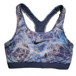 Nike Women's DRI-FIT Blue Racerback Sports Bra Size Large Great Condition